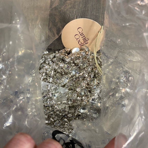 Camila Coelho Penny Skirt in Silver NWT - Picture 4 of 6